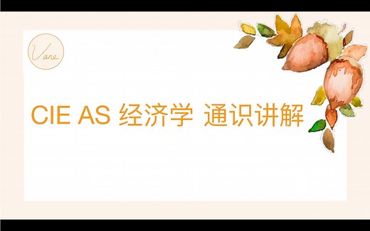【Alevel 经济学】1. CIE AS 经济学通识讲解