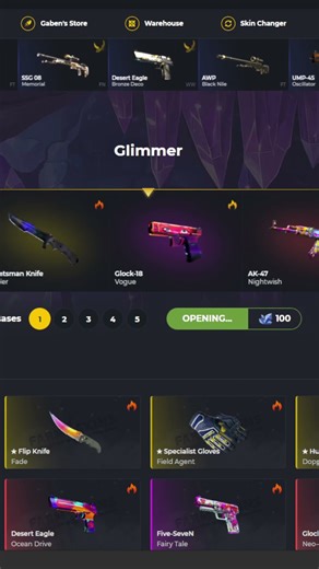 Free Bonus Case on FarmSkins - Glimmer Case | Promo Code "REDDIT"