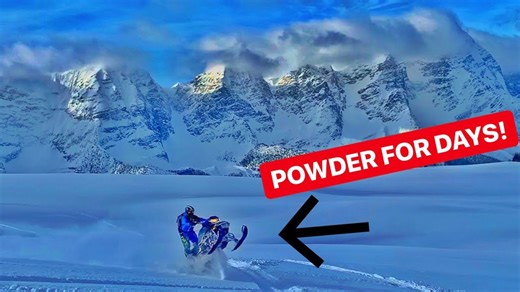 Turbo Snowmobile POW Days in a Secret Backcountry Spot!
