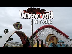 Incredicoaster Off-Ride, Disney California Adventure Roller Coaster | Non-Copyright
