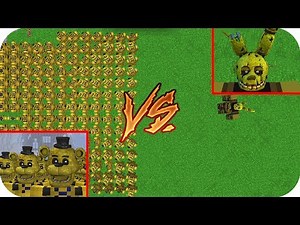 🐷 10000 GOLDEN FREDDY VS SPRINGTRAP MUTANTE FNAF - MINECRAFT BEBE AENH