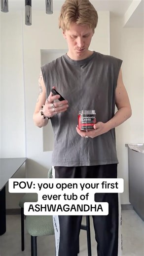 POV: you open your tirst ever tub ASHWAGANDHA DAILYASW20#ashwagandha #StressRelief #anxietyhelp