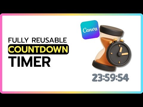 Create a Reusable Animated Countdown Timer with Canva Code