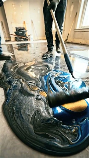 This old studio looked completely outdated.. until we tore everything out and poured THIS 🤯