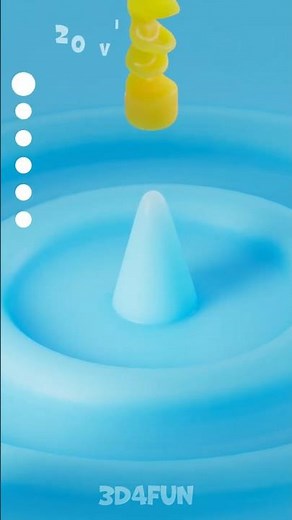 Viscosity Showdown – Liquids Flowing Over a Cone 🌊🔻 | Satisfying Cinema 4D Sim #Satisfying #CGI