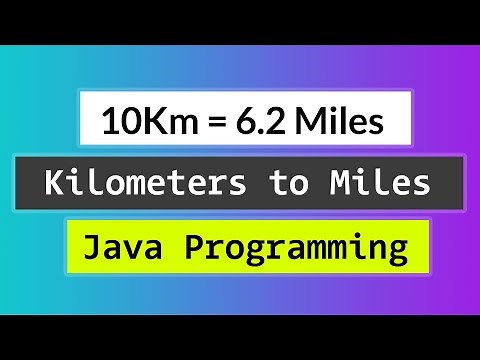 Java Program to Convert Distance from Kilometers to Miles