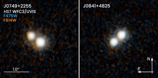 Hubble Spots Double Quasars in Merging Galaxies - NASA Science