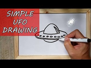 How to Draw a Ufo Step by Step – Easy Alien Ufo Sketch & Outline Drawing Tutorials
