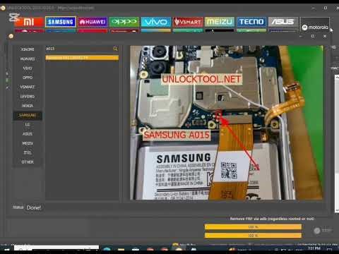 Samsung A01(A015FFrp unlock tool