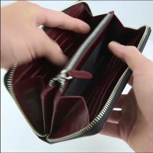 Dámská peněženka Donna v detailu - bordó