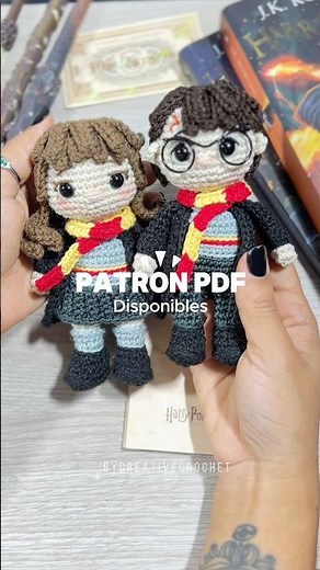 Hermione Granger Tutorial 📚 Harry Potter Collection #crochetpattern #crochet #handmade