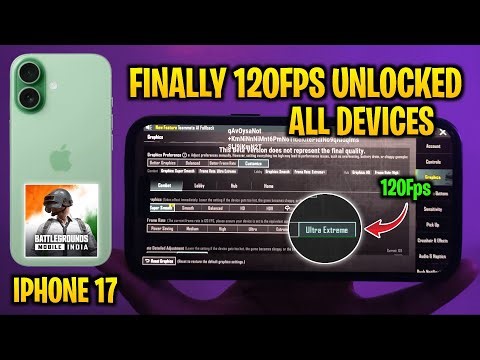 Finally 120FPS Unlocked in iPhone 17 Pubg 4.1 Beta Update | iPhone 17 Bgmi 120Fps Test | 120Fps