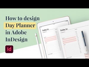 How to design day planner in Adobe InDesign (Speed Art Tutorial)
