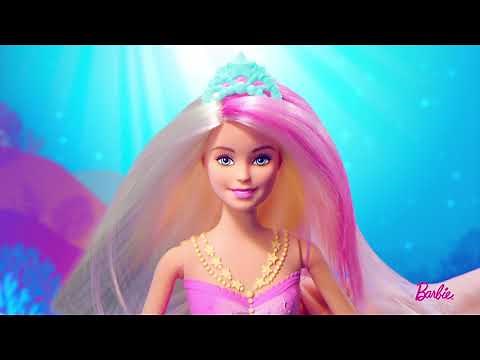 Barbie Sirène Lumières et Danse Aquatique | GFL82 | ‪@BarbieFrançais‬