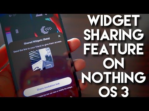 How To Use Widget Sharing Feature On Nothing Os 3