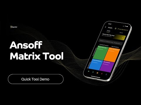 Ansoff Matrix: AI Growth Strategies & Risk Analysis Demo