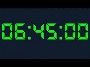 6 hours 45 minutes Timer Digital Countdown Digital