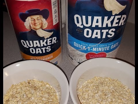 Compare | Old-Fashioned Quaker Oats vs. One-Minute Oats | by Kim Townsel