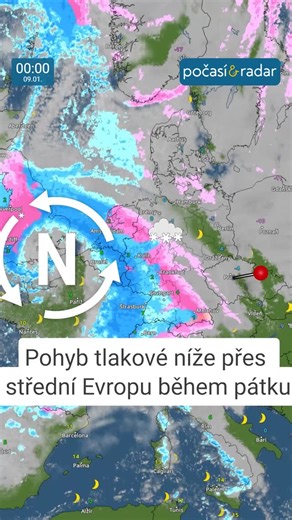 Počasí & Radar on Instagram: " ❄️ V souvislosti s pohybem tlakové níže ze západní Evropy směrem do Evropy střední čekáme i v Česku během pátku poměrně vydatné sněžení. Sledujte vývoj situace s námi  #meteoradar #počasí #sněžení #zima #předpověďpočasí #česko #weathercz #meteorologie #tlakováníže #weather #weatherforecast #pocasiaradar #snowfall #winterweather #lowpressure #centralEurope #zijemepocasim"