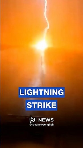 Motorcyclist captures lightning strike in Syria’s Homs | Stunning footage