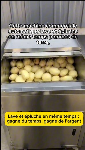 Machine automatique lavage + épluchage pour faire passer ton business au niveau supérieur