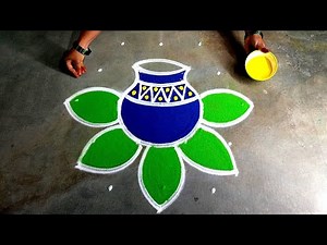Pongal 2023 paanai kolam|5*3 sankranti chukala muggulu|bhogi Kundalu muggulu|Super Amazing rangoli