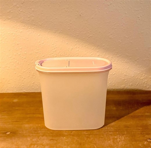 Vintage Tupperware Modular Mates Container With Pink Lid, 1980’s - Etsy
