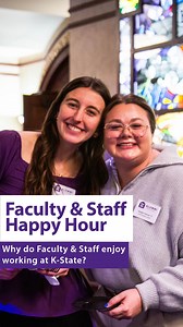The K-State Alumni Association kicked off the spring 2026 semester with a happy hour for faculty and staff. We asked a few why they love working at K-State 💜 #KState | Kansas State University