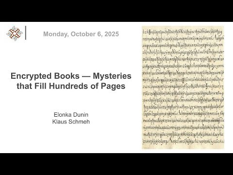 2025-10-06 | Encrypted Books - Mysteries that Fill Hundreds of Pages