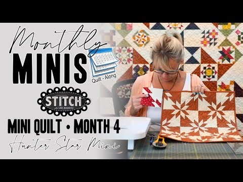 Monthly Minis Quilt-Along | Month 4 | Hunter Star Mini | Lisa Bongean | Primitive Gatherings