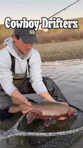 CD pros @colemicheli and @casted_by_eric only needed an hour after work yesterday evening to put some nice fish in the net just steps from our cabins. When you stay with us at the Cowboy Drifters, you get PRIVATE ACCESS to some of the best runs on the North Platte River. Do not miss your opportunity to fish with these phenomenal guides for trophy trout during this fantastic time of year. Nothing beats early spring fishing! #cowboydrifters#fishhard#fishoften#trout | Cowboy Drifters
