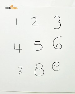 227K views · 748 reactions | Most easy drawing with numbers  #art #drawing #easydrawing #pencildrawing | Rong Pencil | Facebook