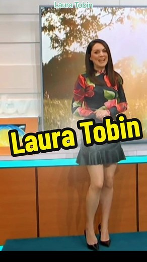 Laura Tobin Weather Girl Shows off Fit Legs in Sexy Leather Skirt | UK WOW