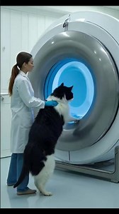 cat into a futuristic stainless steel meat processing