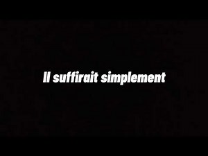 Calogero - Si Seulement Je Pouvais Lui Manquer [LYRICS]
