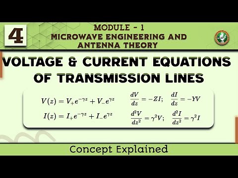 4 Voltage And Current Equations Of Transmission Lines Module 1 7th Sem ECE 2022 Scheme VTU