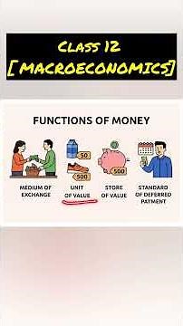 Functions Of Money in Macroeconomics | Class 12 #shorts #economics #macroeconomics