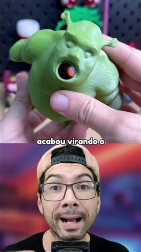 ELE IMPRIMIU UM SHUREK 3D E OLHA NO QUE DEU...