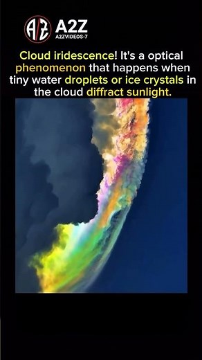 Nature’s Hidden Rainbow: Rare Cloud Phenomenon Explained🌈