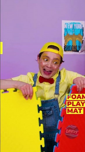 Rescue dog gets a new foam home 🐶⛺ DIY Dog Tent!