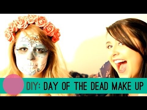 Day Of The Dead DIY Makeup Tutorial / Dia De Los Muertos Makeup Tutorial