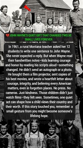 💔 John Wayne’s Quiet Gift That Changed Twelve Small Lives Forever