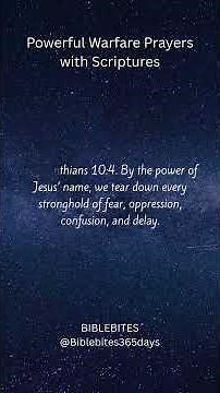 Powerful Warfare Prayers with Scriptures#WarfarePrayers #SpiritualWarfare #PrayersWithScripture