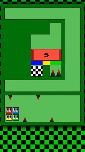 square race 🟨🟦🟩🟥#satisfyingvideo #bouncingsquares #racingsquares #asmrsounds #asmrsounds