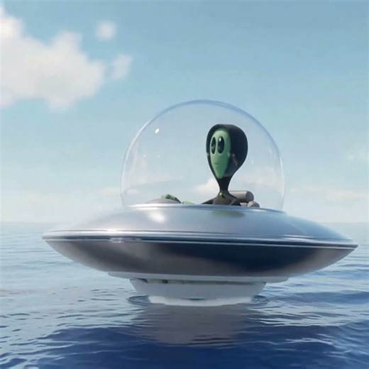 just a ufo going underwater