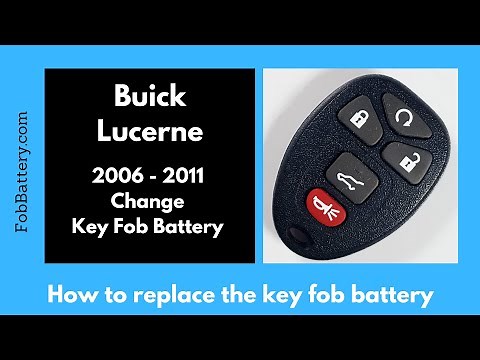 Buick Lucerne Key Fob Battery Replacement (2006 - 2011)