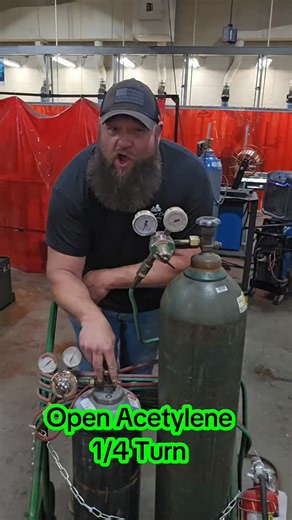 2.7K views · 2.6K reactions | Open Acetylene 1/4 Turn! #fyp #safety #welding #torch #bluecollar #skilledtrades #teacher #highschool #welder | Josh Wolfe | Facebook