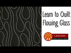 How to Free Motion Quilt Flowing Glass - Perfect Sashing Design