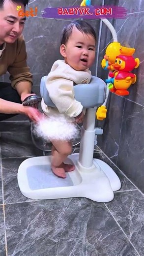 Non-Slip Baby Bath Support Stand – Safer Standing Support for Baby Bath Time #BabyBath #Baby