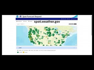 Spot Weather Forecast Request Tutorial